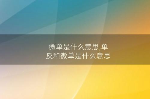 微单是什么意思,单反和微单是什么意思