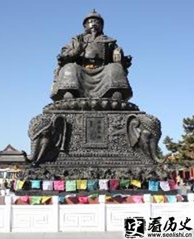 蒙古俺答塑像