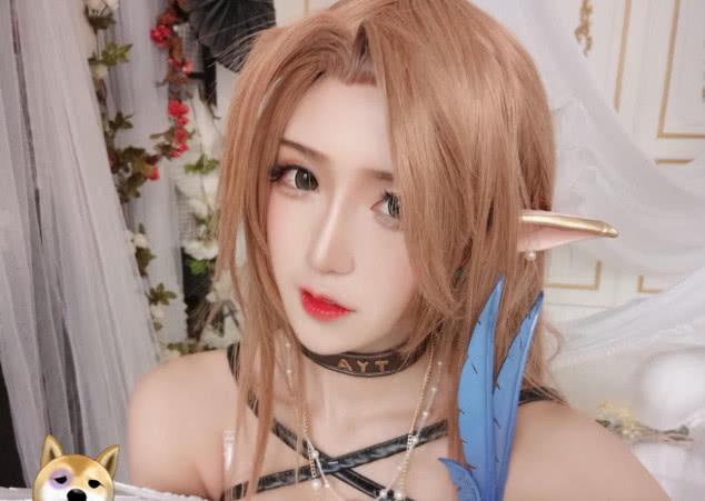 腐团儿再送福利，COS蒂雅娘化身成精灵，网友：身材不符