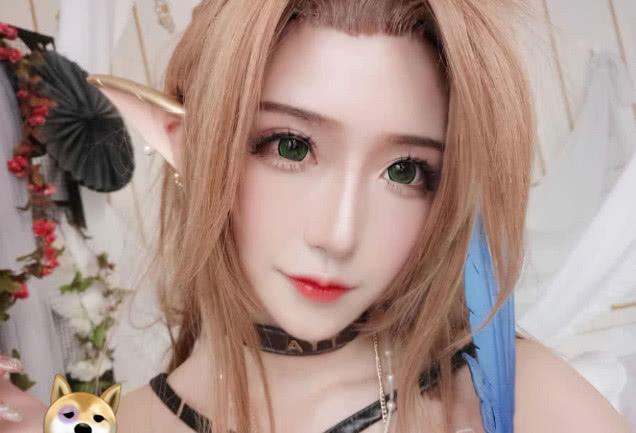 腐团儿再送福利，COS蒂雅娘化身成精灵，网友：身材不符