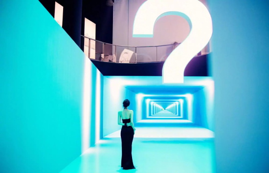 董子健前妻孙怡参观展览，身穿黑色裹胸露背长裙太迷人