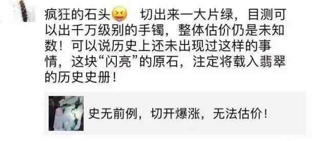 带您回顾, 1亿翡翠毛料切出几十亿帝王绿! 赌石暴涨的一天