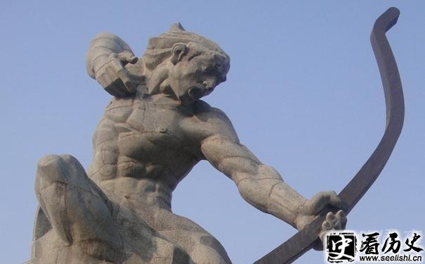 后羿雕像